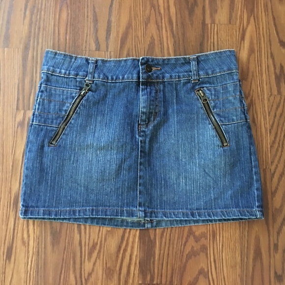 Ghosts & Angels Denim Mini Skirt Sz M - Picture 1 of 8